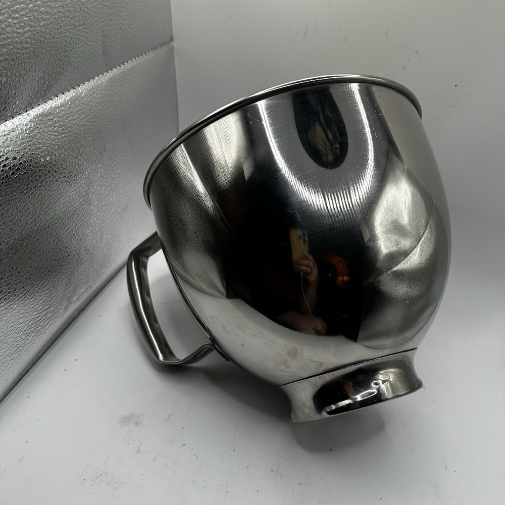 KitchenAid Tilt Head Mixer 5 Qt Stainless Steel Replt Mixing Bowl KSM150 - Picture 1 of 9
